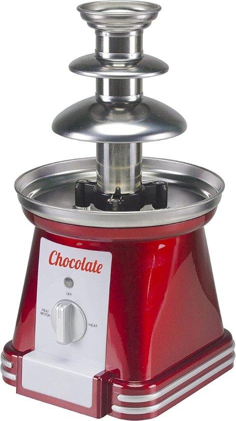 80W elektrische chocoladefontein, 3-laags trapsgewijze fondueset met hete smeltkroesbasis, roestvrijstalen dip- en deelmachine voor feesten, bruiloften, familiebijeenkomsten