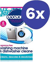 Ecozone Ontkalker voor Wasmachine en Vaatwasser (6x 6 stuks)