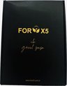 FORX5 Beautiful Life-pakket Afslank set FORX5 Coffee, FORX5 Thee, FORX5 Lichaamsverstevigende Gel, FORX5 Thermisch Korset, FORX5 Mixed Plant Oil, Touw, Meetlint en Flesje water