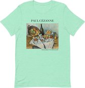 Paul Cézanne 'De Mand met Appels' ("The Basket of Apples") Beroemd Schilderij T-Shirt | Unisex Klassiek Kunst T-shirt | Heather Mint | XL