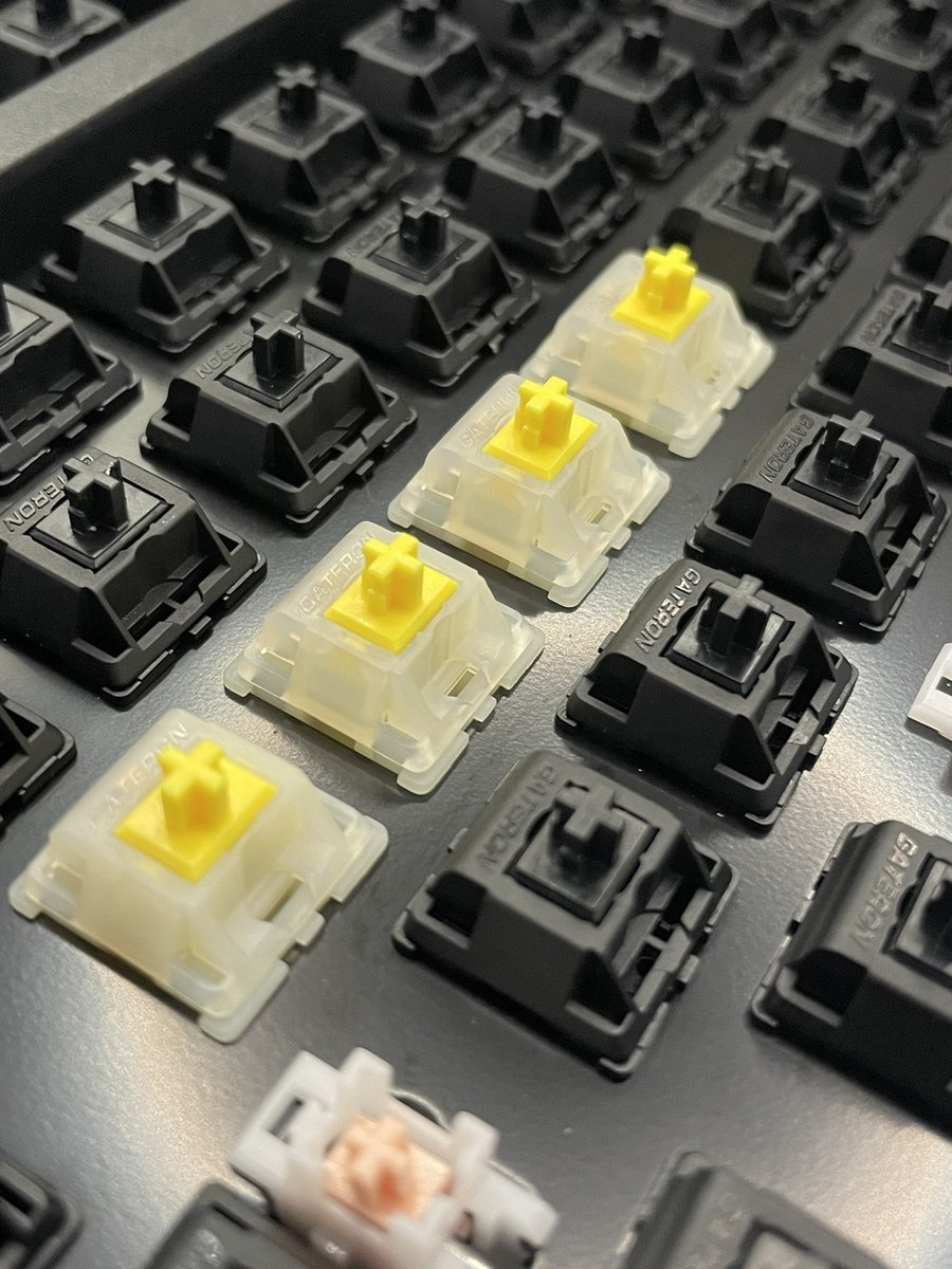Gateron Milky Pro V2 Yellow Mechanische Switches - Linear - 30 stuks thumbnail 4