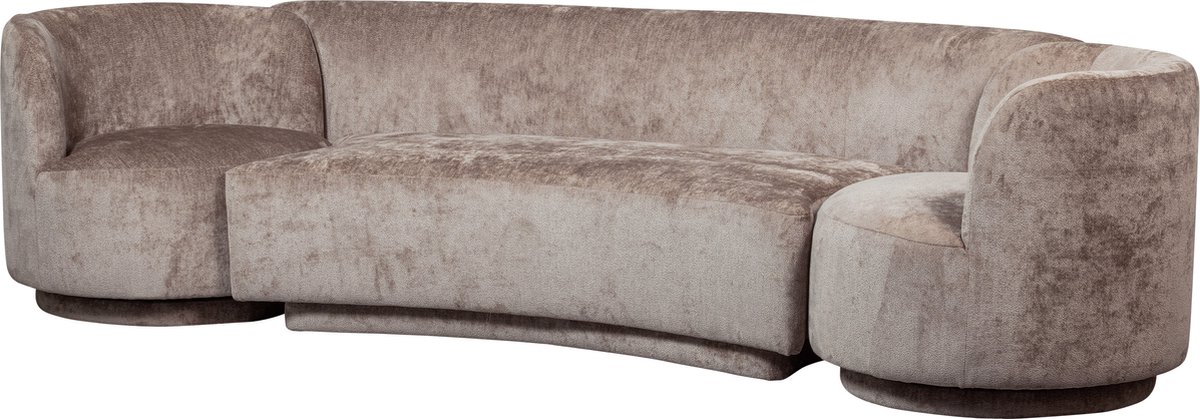 WOOOD Combi-Popular Modulaire Bank - Chenille - Taupe - 72x370x97