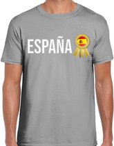 Bellatio Decorations Verkleed shirt heren - Espana - grijs - supporter - themafeest - Spanje/spain XL