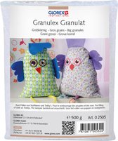 Glorex Hobby vulmateriaal - 500 gram voor knuffels/kussens - wit - kleine balletjes/korrels - Granulex grove korrels