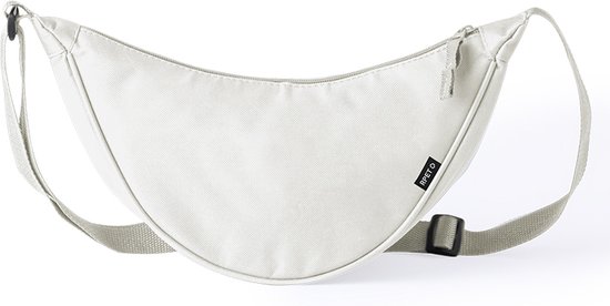 Heuptas of schoudertas Stiva - verstelbaar - creme wit - polyester - 1 vaks - volwassenen - voor vrije tijd en op reis