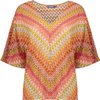Geisha T-shirt Top Zigzag 43380 60 000705 - Stone/pink/orange Dames Maat - XL