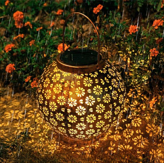 Lardic solar tuinlamp – brons metaal – tafellamp