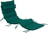 Gardenista Coussin de chaise longue de Luxe Oreiller amovible pour chaise longue incurvée Résistant à Water et respirant Tissu facile à nettoyer pour l'extérieur Ultra confortable et doux