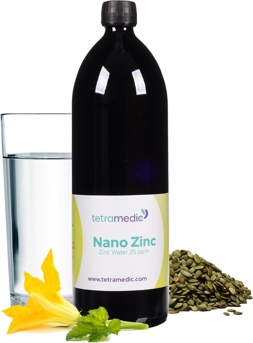 Goedkoopste Nano Zinc | Colloïdaal Zink - 1000 ml - 25 ppm