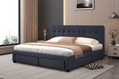Interiax Jake bed - Comfort Inclusief 4 schuiven en lattenbodem (160 x 200 cm)