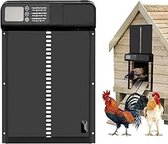 Kippenluik Automatisch - Met timer en Lichtsensor - Chickenguard - 3 Modus - Hokopener - LCD Scherm - Op Batterijen of Zonnepaneel
