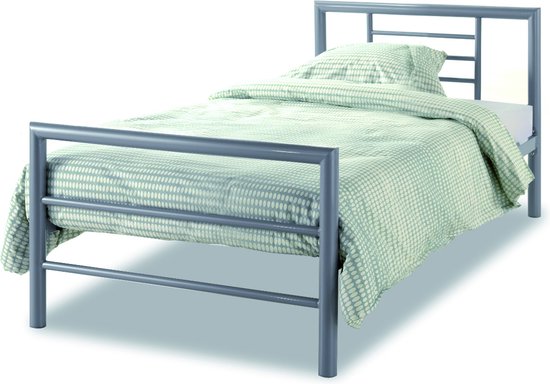 Foto: Bed sandro grijs 90x200 met lattenbodem 2c 