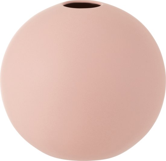 J-Line Vase Boule Céramique Rose Pastel 25x25x23.5
