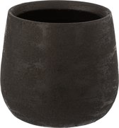 J-Line pot de fleurs - céramique - noir - Ø 19 cm