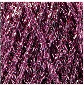 Lurex glitter garen, paars, L: 160 m, 25 gr/ 1 bol