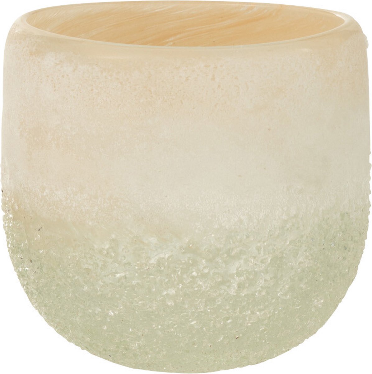 J-Line kaarshouder - glas - beige - small