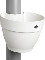 Elho Vibia Campana Pot Gouttière 40 - Pot De Fleurs pour Extérieur - Ø 21.6 x H 16.3 cm - Blanc