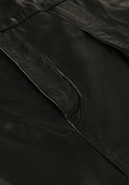 My Essential Wardrobe 12 The Leather Shorts Broeken & Jumpsuits Dames - Jeans - Broekpak - Zwart - Maat 40