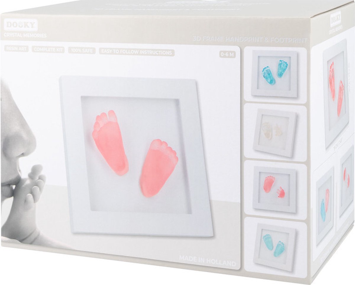 Goedkoopste Crystal Memories - 3D Frame - Epoxy pakket voor 3D handjes/voetjes incl. wit frame