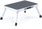 Opvouwbare Trapladder Opstapkruk Draagbaar & Lichtgewicht - Antislip Loopvlak - Keukenkruk - Draagvermogen 150 kg - Wit pop up stool