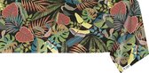 Raved Tafelzeil Jungle Blauw  140 cm x  350 cm - Blauw - PVC - Afwasbaar