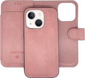 Casemania - iPhone 14 Plus - Bookcase incl. Pasjeshouder - Licht Roze