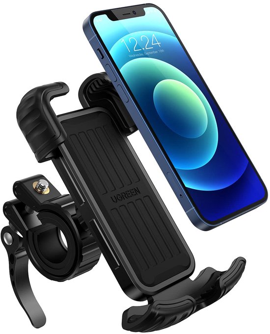Fiets Telefoonhouder Verstelbaar 360° Draaibaar 4.6-6.8 Inch met Siliconen Grip voor Stuur 0.6-1.75 inch