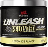XXL Nutrition - Unleash Reloaded - Pré-entraînement avec L-Citruline, Beta-Alanine, Taurine, 250 mg de caféine - Pré-entraînement - Glace au Citron