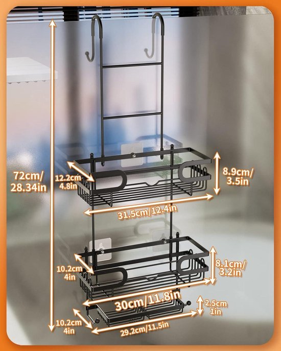 LFBEST 8 stuks 20 kg (max), zelfklevende haken, transparant, extra