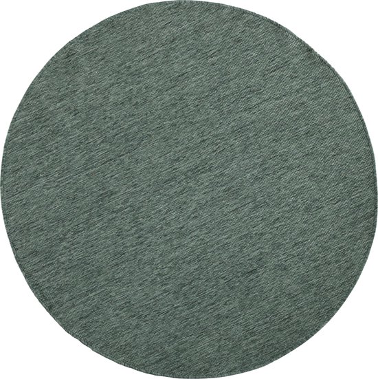 BENUTA - Tapis Suki crème/menthe ø 160 cm rond | Leroy Merlin
