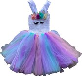 Unicorn jurk - Tutu - Verkleedkleding kinderen - Eenhoorn verkleed jurk - Roze - Regenboog - Kostuum - Prinsessenjurk - Cadeau meisje