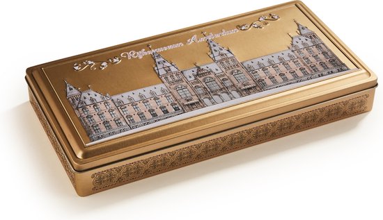 Rijksmuseum luxe souvenir blik met chocolade tulpen - 295gr