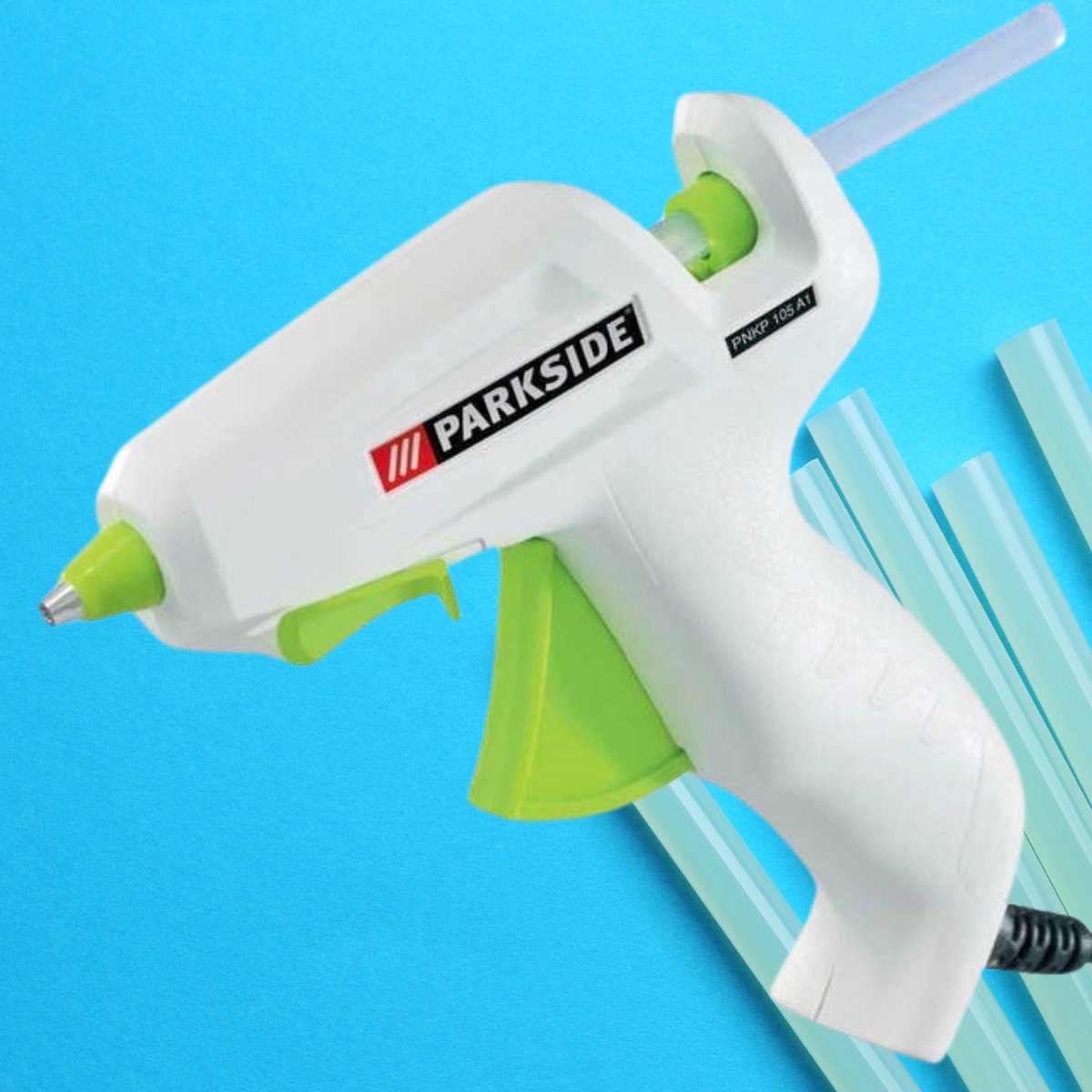 Parkside PNKP105A1 Hete Lijmpistool - Snel en Efficiënt Lijmen - Inclusief 6 x 10 cm lijmstiften
