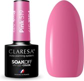 Claresa UV/LED Gellak Roze #519 - 5ml. - Roze - Glanzend - Gel nagellak
