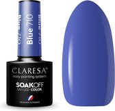 Claresa UV/LED Gellak Blauw #710 - 5ml. - Blauw - Glanzend - Gel nagellak