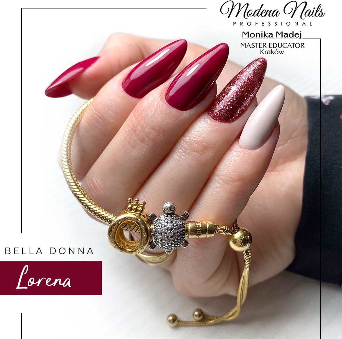 Modena Nails Gellak Bella Donna - Lorena 7,3ml. - Bella Donna - Glanzend - Gel nagellak - Gel nagellak