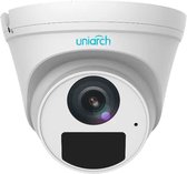 Uniarch IPC-T124-APF28 Full HD 4MP buiten turret camera met 2.8 mm lens, 30m Smart IR, WDR, PoE, ingebouwde microfoon en gratis applicatie