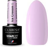 Claresa UV/LED Gellak Ice Cream #6 - Paars, Pastel, Roze - Glanzend - Gel nagellak