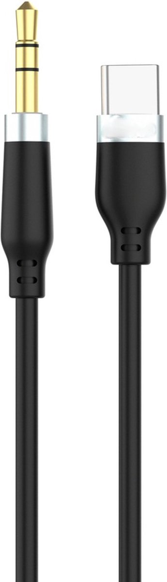 USB-C naar 3,5 mm Jack Audio adapter - 1m Aux kabel en hoofdtelefoonaansluiting