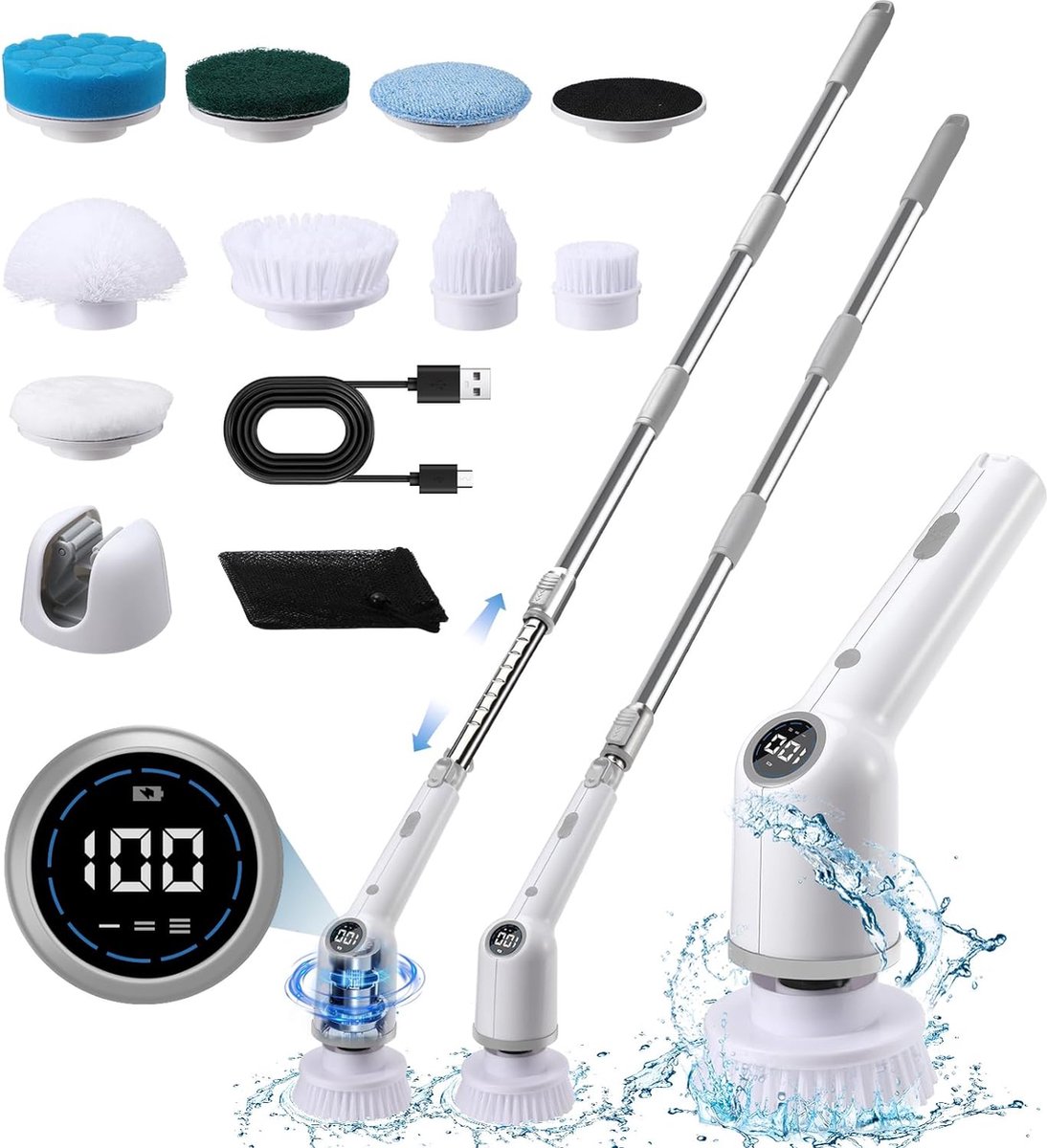 Goedkoopste Elektrische Schoonmaakborstel - Elektrische Schrobber - Elektrische Scrubber - Elektrische Schrobborstel - Electrische Schoonmaakborstel - Electrische Schrobborstel