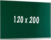 Krijtbord PRO Dollie - Magnetisch - Enkelzijdig bord - Schoolbord - Eenvoudige montage - Emaille staal - Groen - 120x200cm