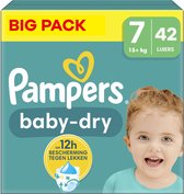 Pampers - Baby Dry - Maat 7 - Big Pack - 42 stuks - 15+ KG