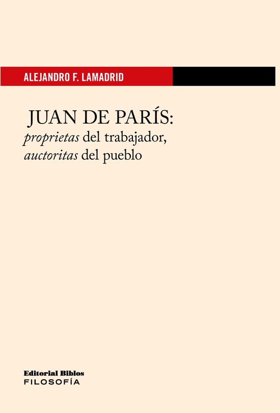 Filosofía - Juan de París - cover