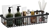 Shelf | Bathroom Storage Rack Organizer For Shampoo Soap Body Wash Black Xzan Bathroom organizer