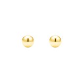 Goud Ball Oorbellen - Gold Ball Earrings - Amona Jewelry