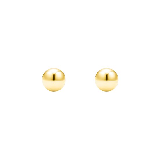 Goud Ball Oorbellen - Gold Ball Earrings - Amona Jewelry