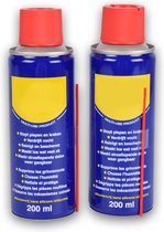WD-40 Multispray Duo | 200 ml Elk | Multi-Use - Ideaal voor Klussen en Huishouden | Smeermiddel, Vuilverwijderaar, en Anti-Corrosie