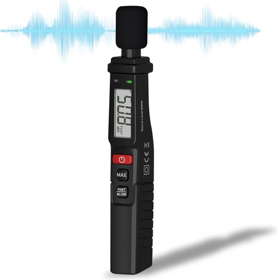 Digitale Decibelmeter - 30 dB tot 130 dB - Db Meter - Geluidsmeter - 31 ...