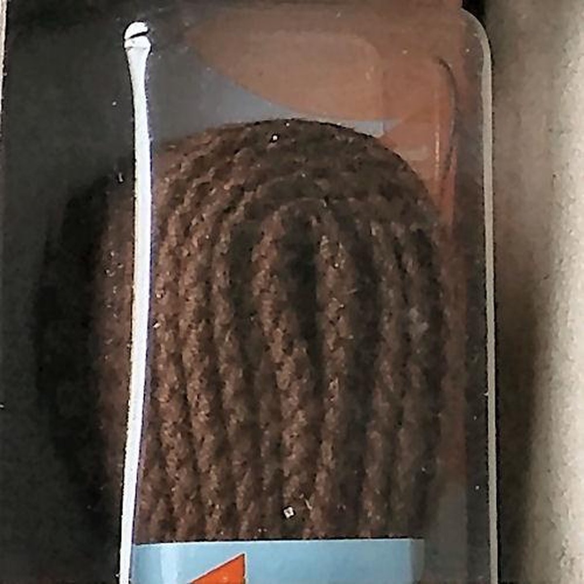 1 Paar medium platte schoenveters - 8 mm breed - 75 cm lang - Midden bruin