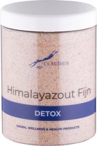Himalayazout in handige pot - 1250 gram - met witte deksel - fijne korrels (0,4 - 0,9 mm) - 100% natuurlijk